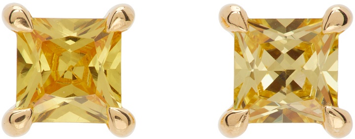 Photo: Hatton Labs Gold Princess Cut Earrings