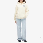 Sporty & Rich Men's Varsity Crest Hoodie in Cream/Navy