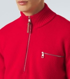 Moncler Wool and cashmere half-zip sweater