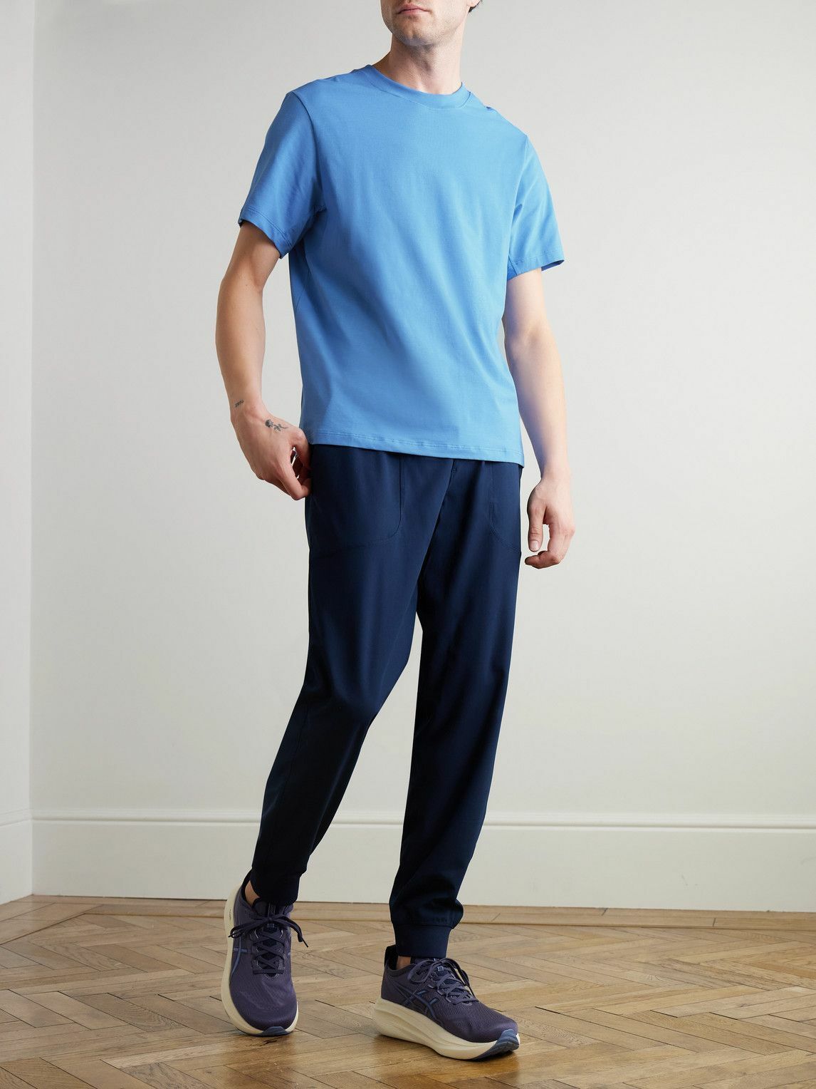 【lululemon】コットンブレンド Zeroed In トレーニング Tシャツ Lululemon - Zeroed In Stretch Cotton-Blend Jersey T-Shirt