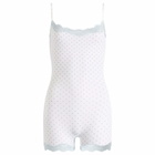 SKIMS Women's Fits Everybody Lace Onesie in Slate Dot Print