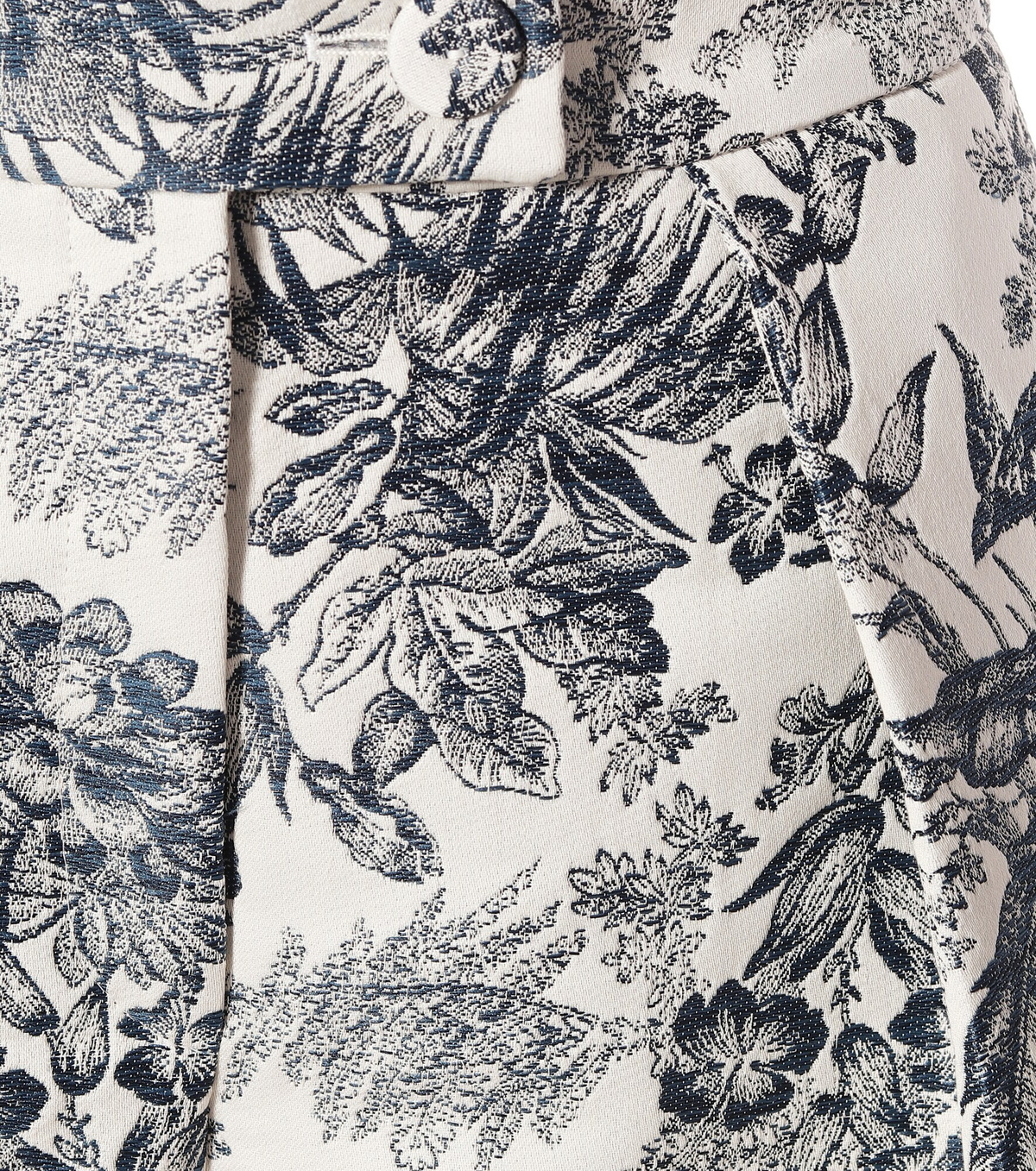 Erdem - Howard high-rise cotton-blend shorts