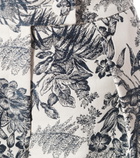 Erdem - Howard high-rise cotton-blend shorts