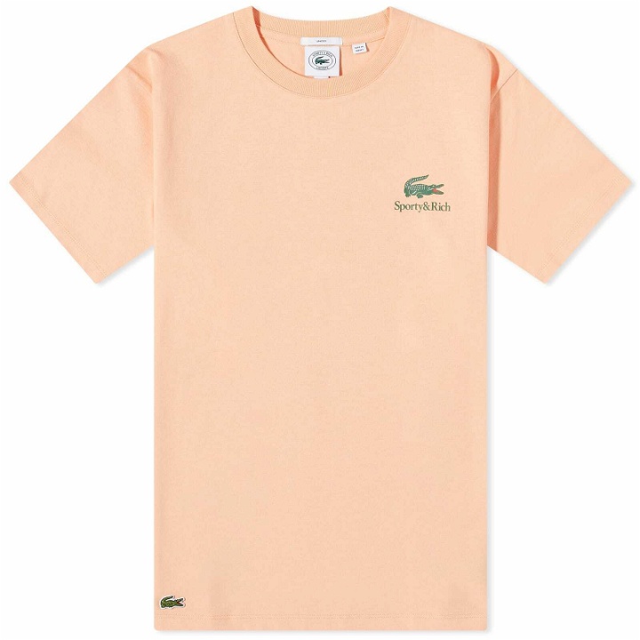Photo: Sporty & Rich x Lacoste Play Tennis T-Shirt in Recifal/Green