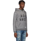 Wacko Maria Grey Ass Hole Hoodie