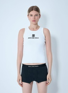 Balenciaga Logo Motif Tank Top