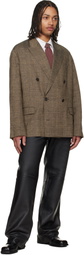OUR LEGACY Black Carlson Cut Leather Pants