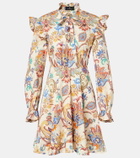 Etro Printed cotton minidress
