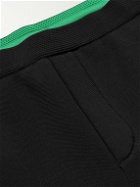 adidas Consortium - Wales Bonner Slim-Fit Straight-Leg Striped Pleated Knitted Sweatpants - Black