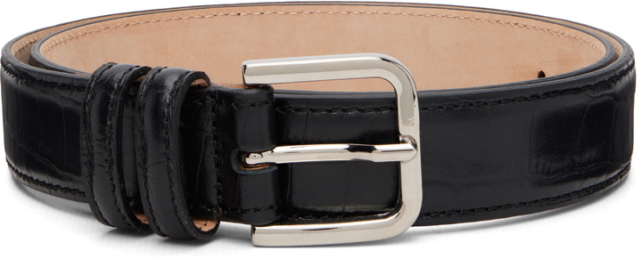 Photo: Cordera Black Classic Crocodile Belt