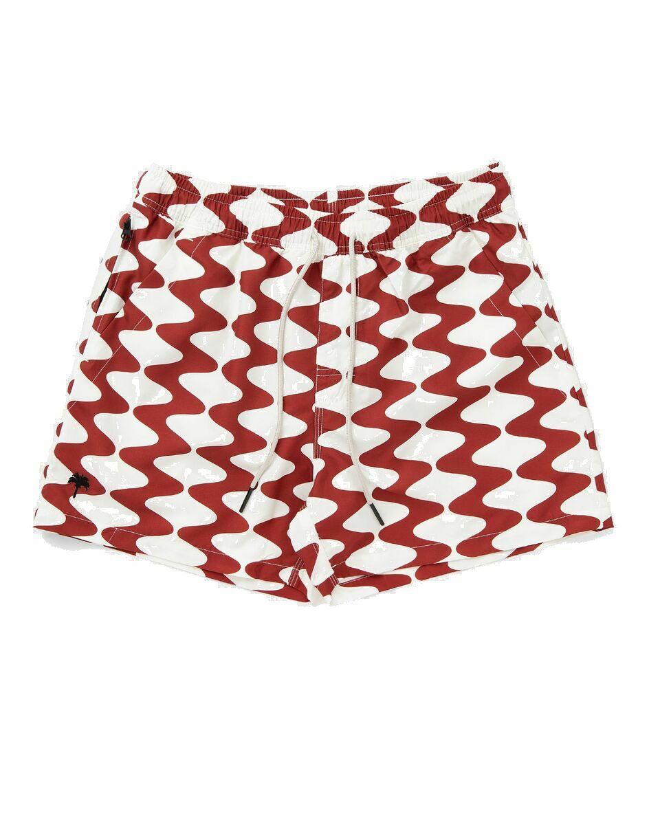 Photo: Oas Big Lauda Swim Shorts Red/White - Mens - Swimwear