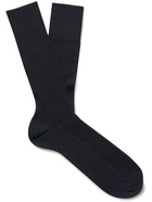 Falke - No 7 Ribbed Merino Wool-Blend Socks - Blue