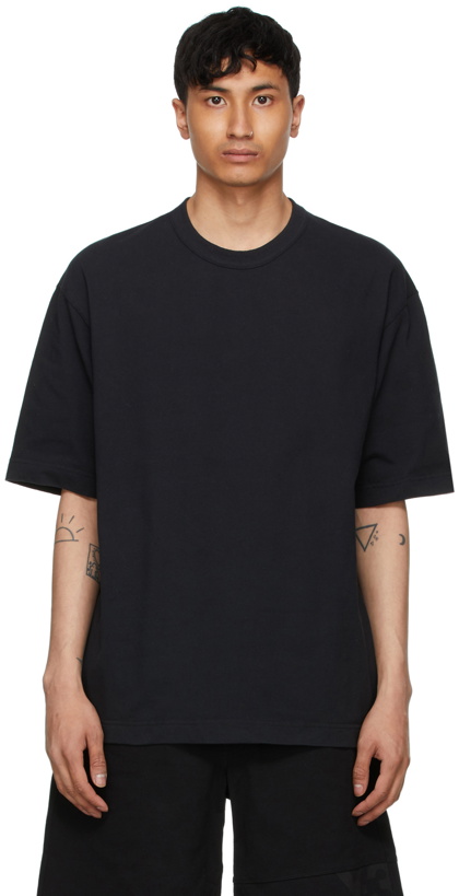 Photo: Y-3 Black Raw Jersey Graphic T-Shirt