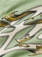 AMIRI - Filigree Logo-Print Cotton-Jersey T-Shirt - Green