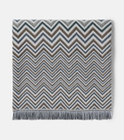 Missoni Antwan fringed wool-blend throw