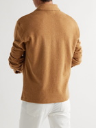 Tod's - Logo-Appliquéd Wool-Blend Polo Shirt - Neutrals