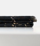 The House of Lyria Firmament floral linen and cotton throw