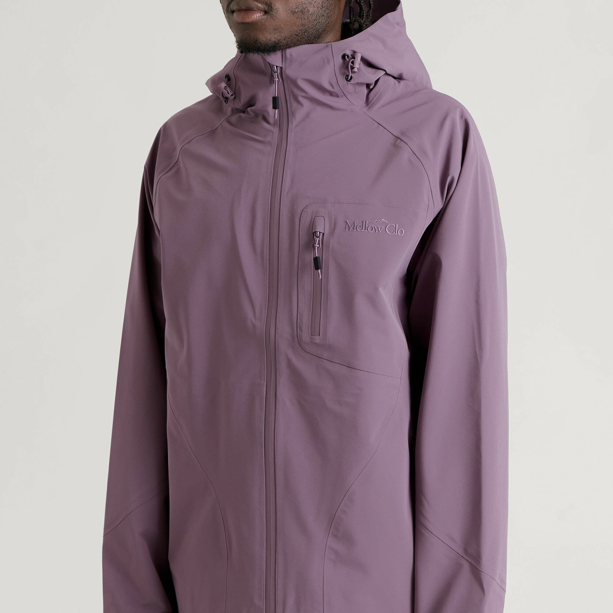 Mellow Clo Men's 3L Trek Jacket in Rich Plum