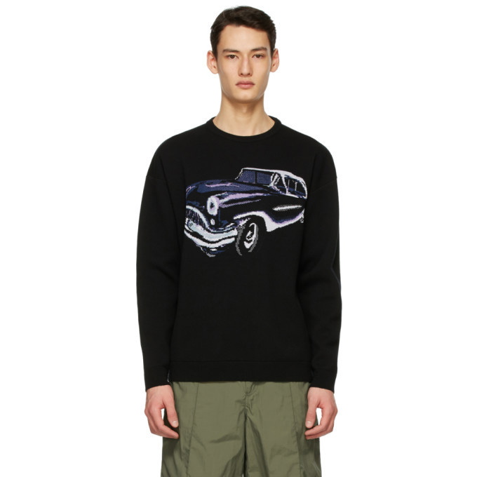 Photo: Givenchy Black Jacquard Car Sweater