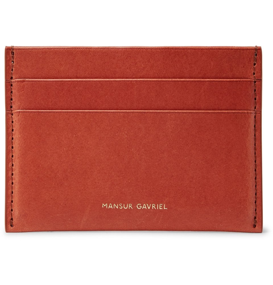Mansur Gavriel - Leather Cardholder - Men - Tan