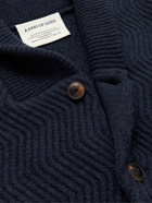 A Kind Of Guise - Caribou Ribbed Wool Cardigan - Blue