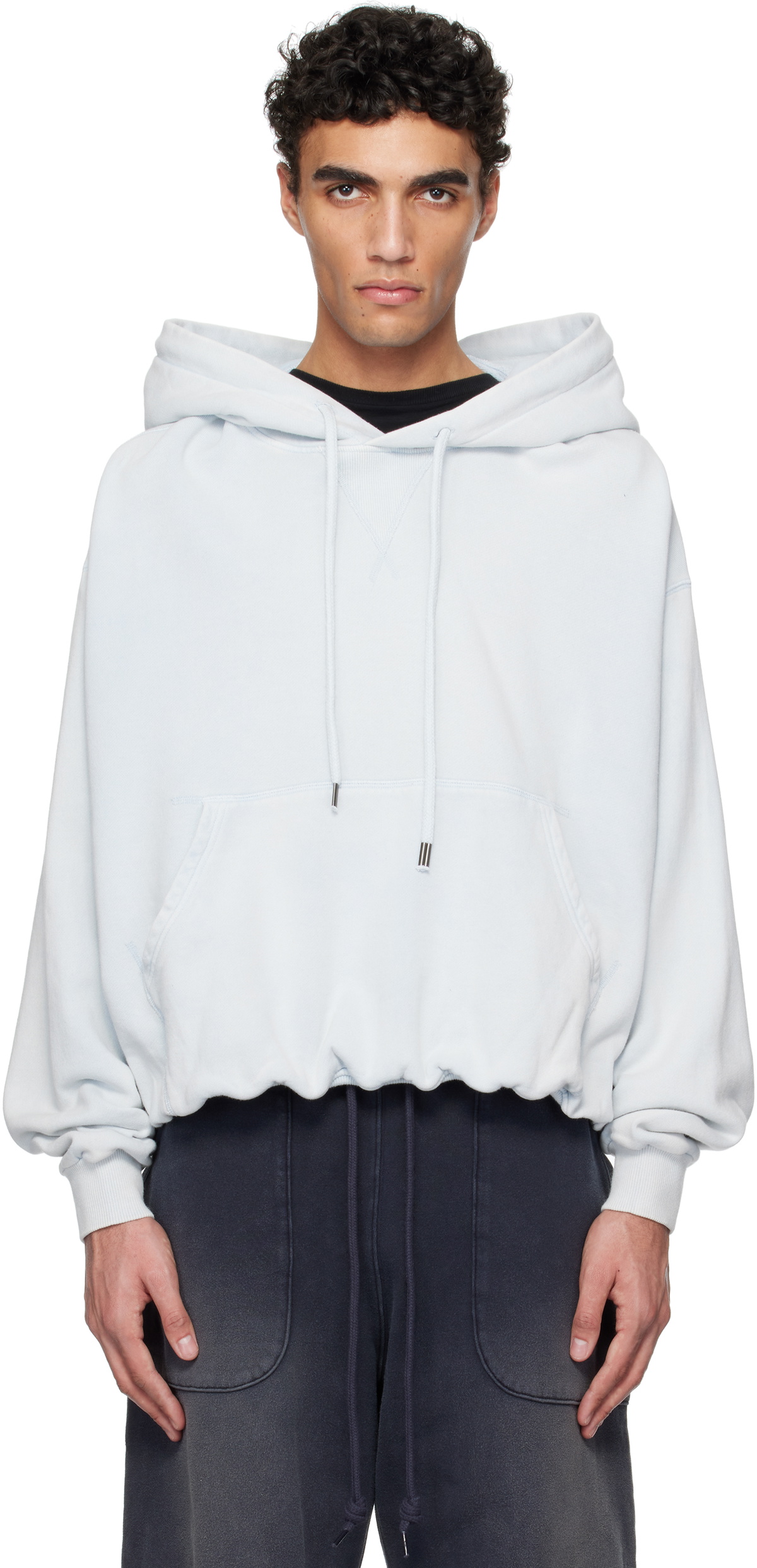 R13 Blue Balloon Popover Hoodie