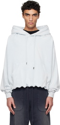 R13 Blue Balloon Popover Hoodie