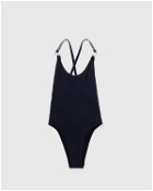 Heron Preston Glitter Carabiner Swimsuit Black - Womens - Swimwear