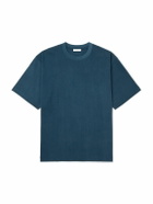 ATON - Aging Fresca Plate Cotton-Jersey T-Shirt - Blue