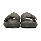 YEEZY Grey Nylon Slipper Sandals