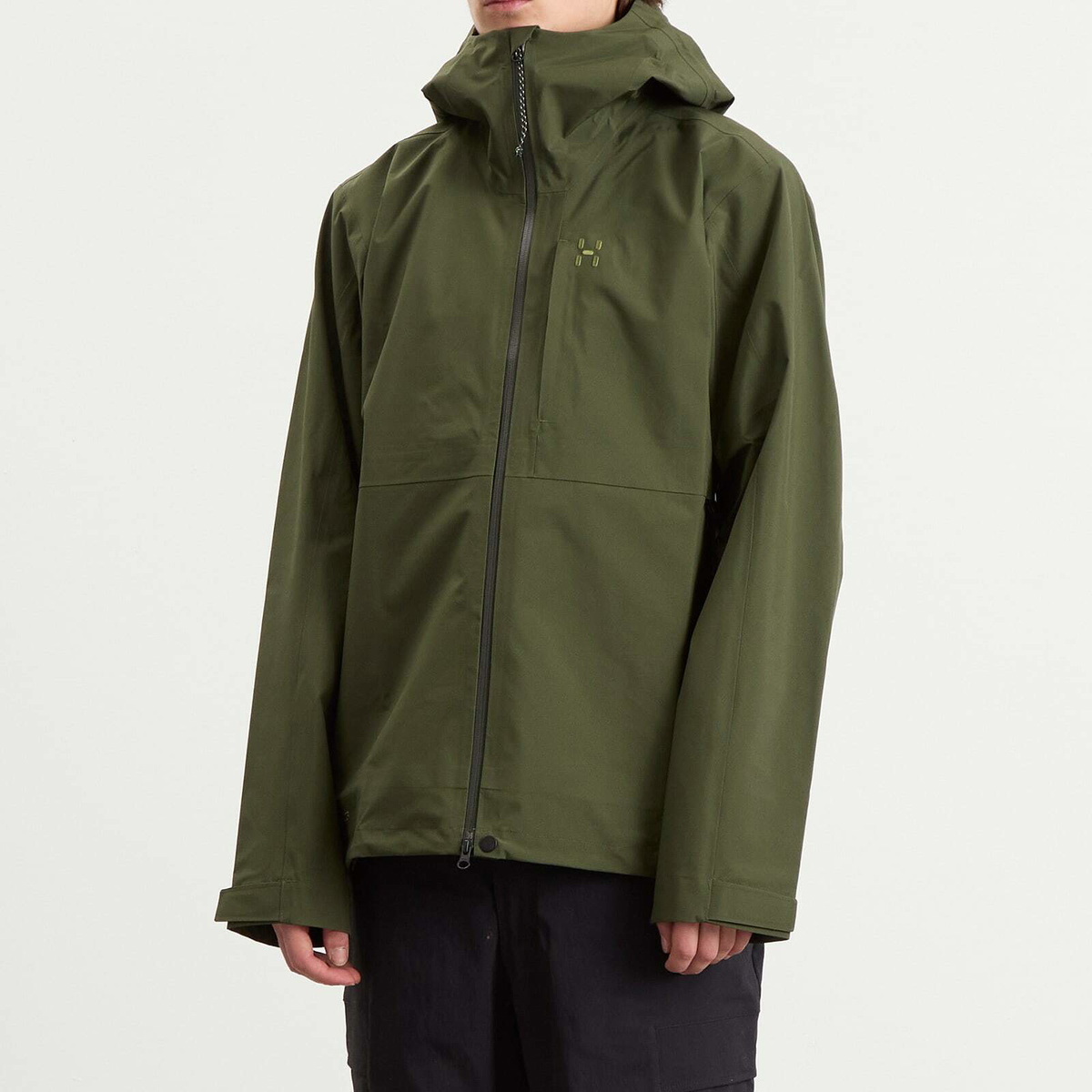 Haglöfs Men's Front Proof II Waterproof Jacket in Seaweed Green