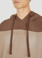 Two Tone Hooded Sweatshirt in Brown
