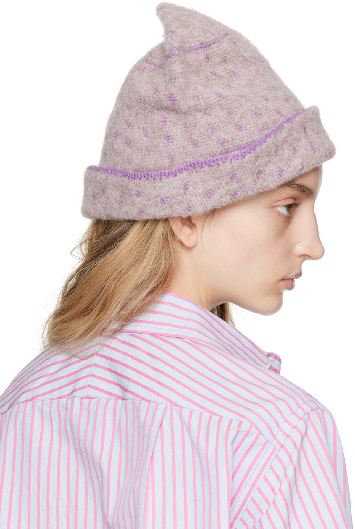 EMILY DAWN LONG SSENSE Exclusive Beige 'A Hat Named Wanda' Hat