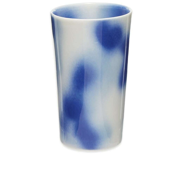 Photo: Frizbee Ceramics Beer Cup in Blue Terrazo