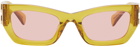 Miu Miu Eyewear Orange Glimpse Sunglasses
