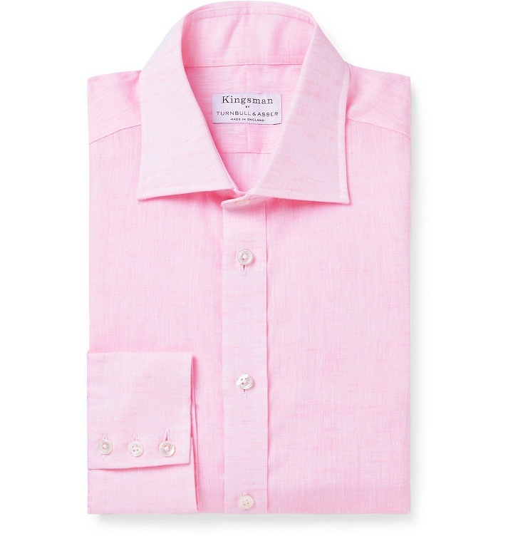 Photo: Kingsman - Turnbull & Asser Linen Shirt - Pink