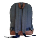 MC2 Saint Barth Canvas Backpack Cody With Micro Skull Print