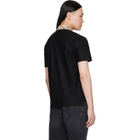 Burberry Black Check Collar Cotton Polo
