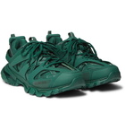 Balenciaga - Track Nylon, Mesh and Rubber Sneakers - Green