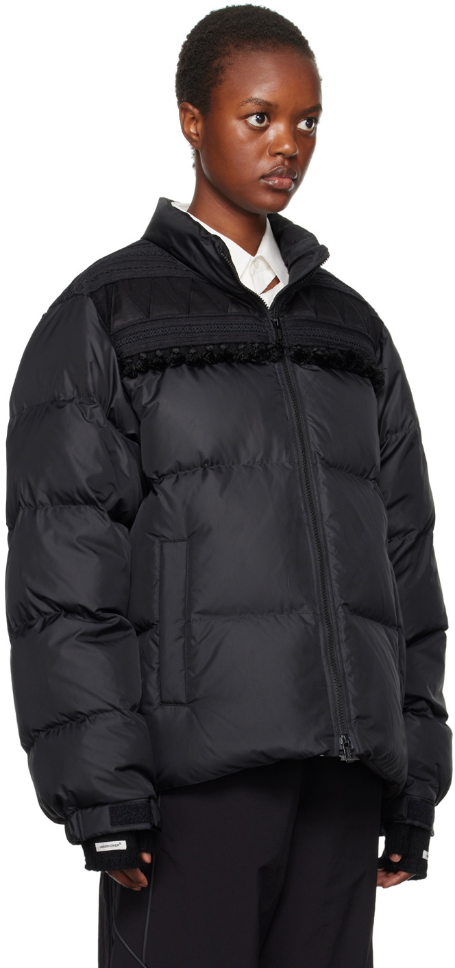 UNDERCOVER Black Woven Down Jacket Undercover