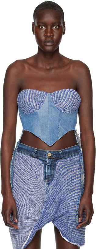 Photo: VITELLI SSENSE Exclusive Blue Denim Camisole