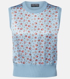 Dolce&Gabbana Floral silk sweater vest