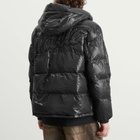 Patta Men's Quilted Script Logo Puffer Jacket in Black