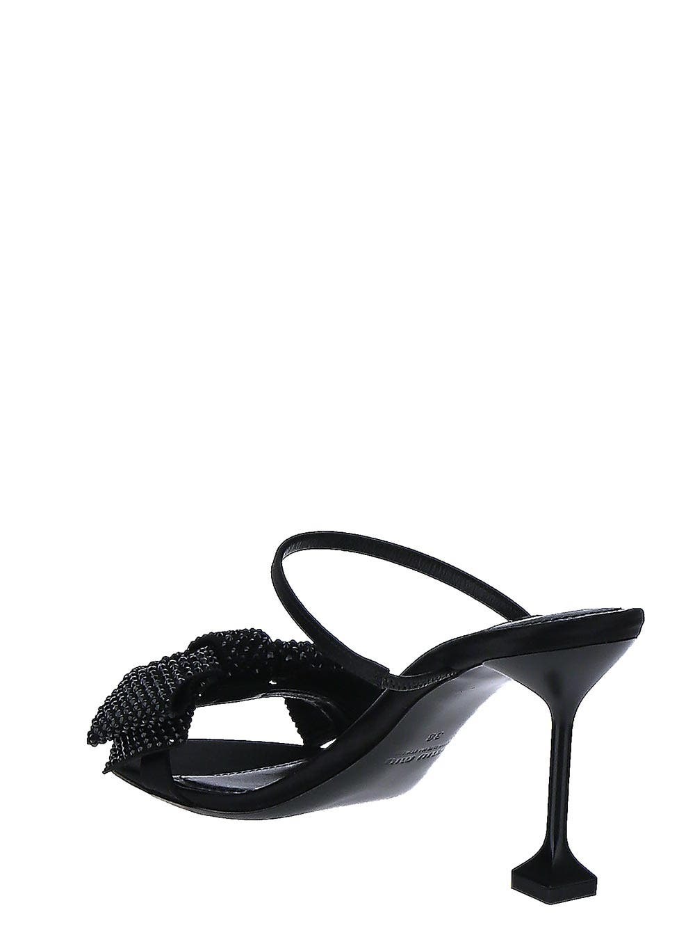 Miu Miu Black Rhinestone High Heel