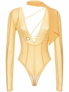JACQUEMUS - Le Body Abanaba Sheer Printed Bodysuit