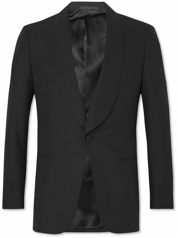 Photo: Kingsman - Harry Wool and Mohair-Blend Tuxedo Jacket - Black