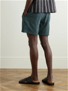 LE 17 SEPTEMBRE - Novis Wide-Leg Crinkled-Taffeta Drawstring Shorts - Green