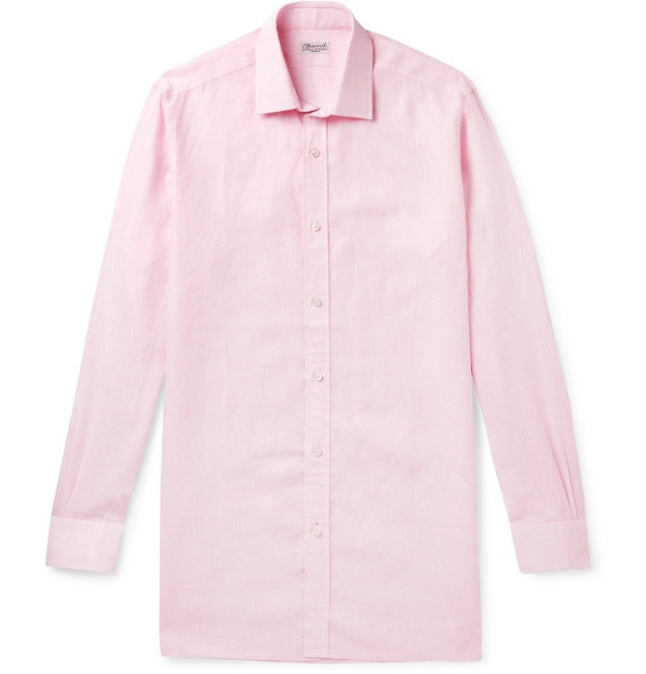 Photo: Charvet - Linen Shirt - Pink