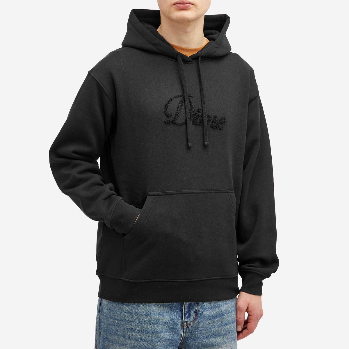 【DIME】 CURSIVE LOGO HOODIE / BLACK Dime Men's Cursive Logo Hoodie in Black Dime