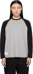 WTAPS Gray & Black Ian Long Sleeve T-shirt